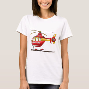 T-shirt Ambulance Médicale d'hélicoptère de délivrance
