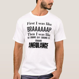 T-shirt Ambulance moulue de ciel