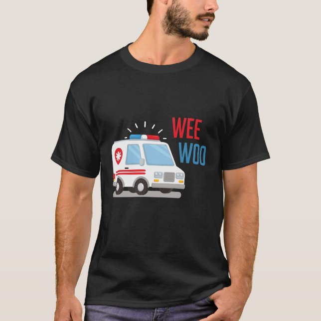 T-shirt Ambulance Paramedic Car weo Hospital EMT (Devant)