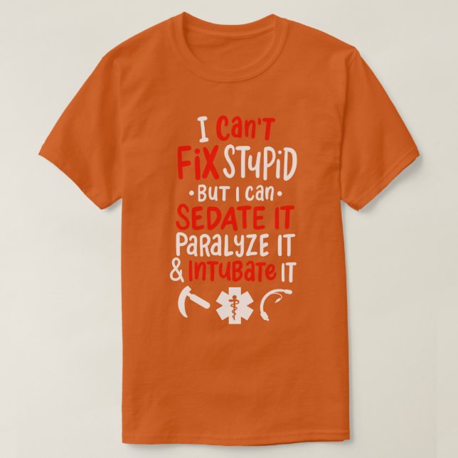 T-shirt Ambulance paramédicale soins de santé EMT (Design devant)