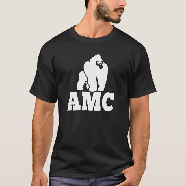 T-shirt AMC - Apes Ensemble Fort - Hodl Stock À La Moo (Devant)