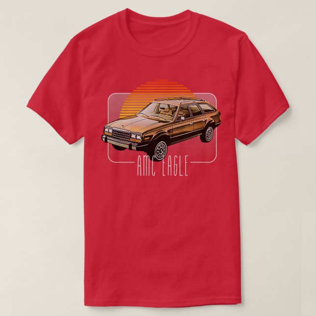 T-shirt AMC Eagle Retro Classic Lover Design 2 (Design devant)