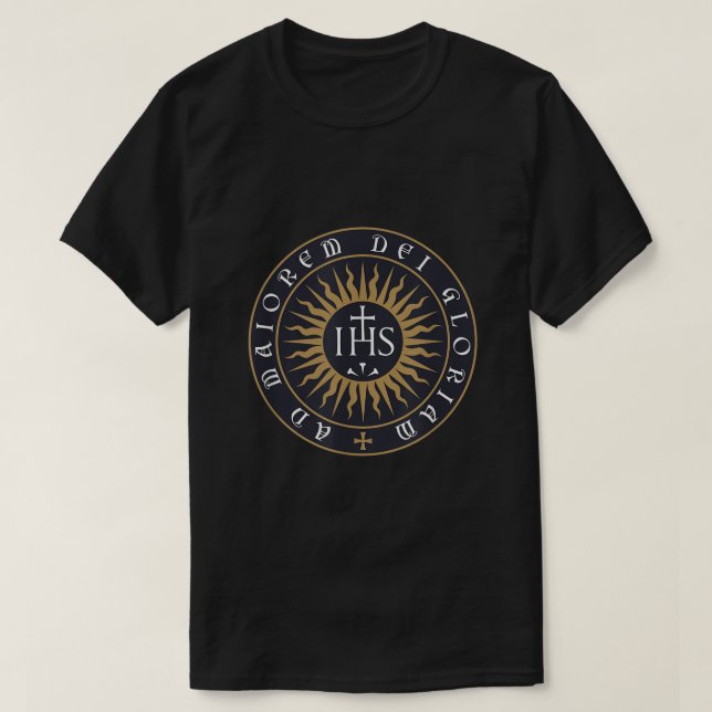 T-shirt AMDG Ignatius de Loyola Société de Jésus catholiqu (Design devant)