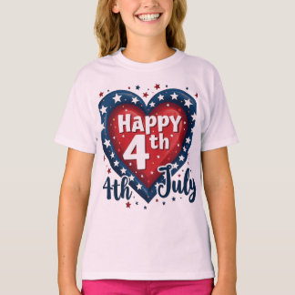 T-shirt Ame américaine : Vibes 4 juillet classiques