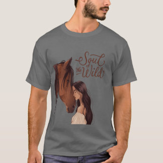 T-shirt Âme du garçon du Cheval Sauvage