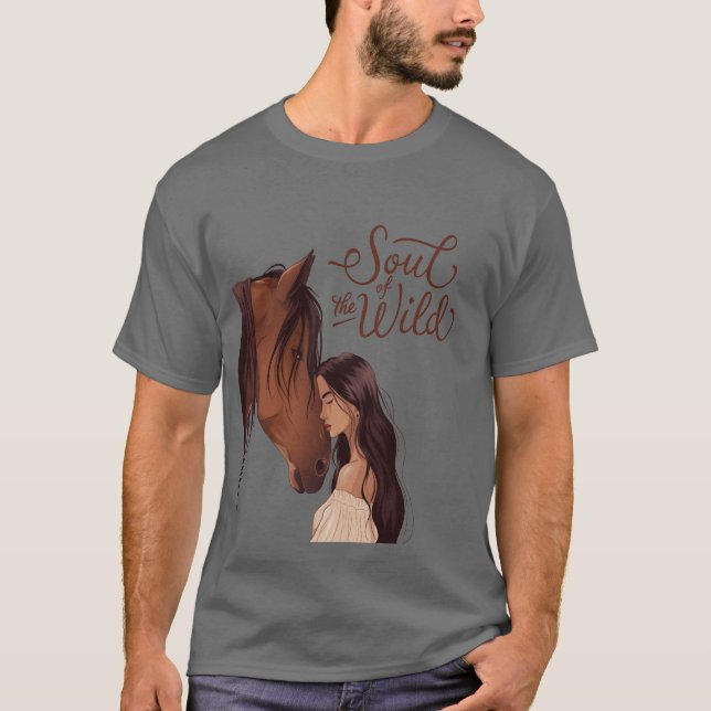 T-shirt Âme du garçon du Cheval Sauvage (Devant)