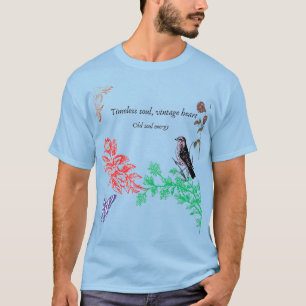 T-shirt Âme Intemporelle Vintage Heart – Floral & O Esthét