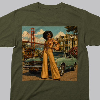 T-shirt Âme Rétro de Style Vintage de San Francisco