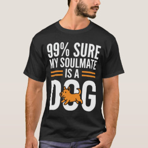 T-shirt Ame sœur de chien Typographie drôle pour amoureux
