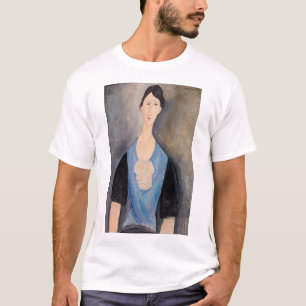 T-shirt Amedeo Modigliani - Jeune femme en bleu