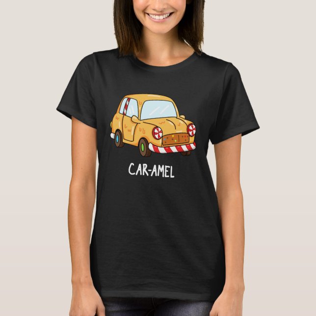 T-shirt Amel de voiture Funny Candy voiture Pun Dark BG (Devant)