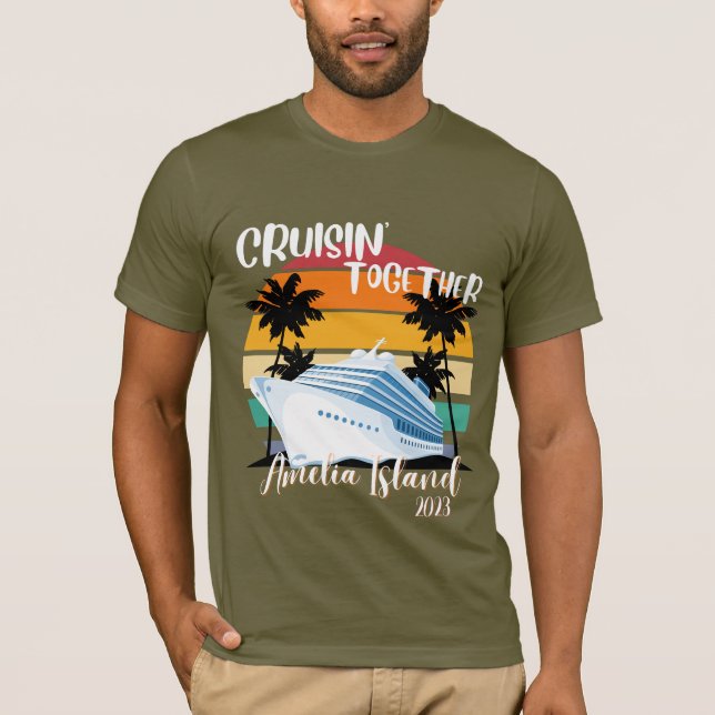T-shirt Amelia Island Cruise 2025 Famille Voyage en groupe (Devant)