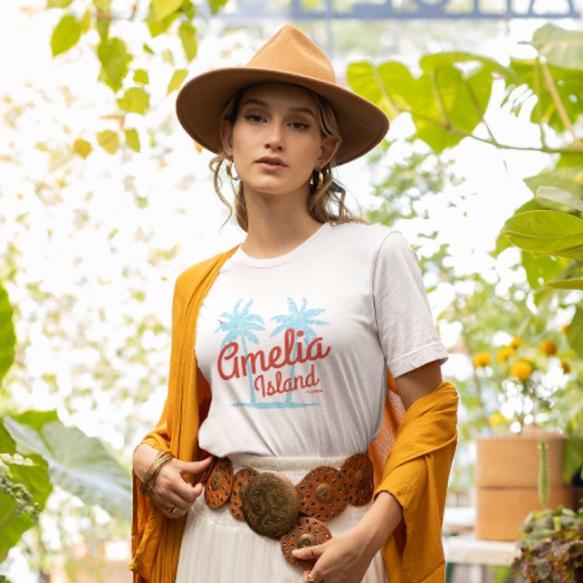 T-shirt Amelia Island Floride Coral Beach Souvenir (Créateur téléchargé)