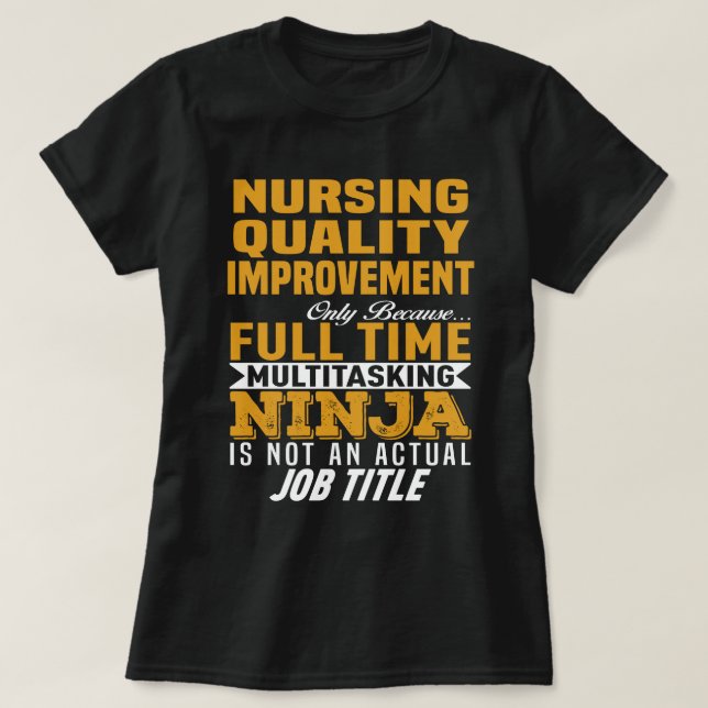 T-shirt Amélioration de la qualité des soins infirmiers (Design devant)