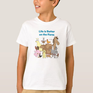 T-shirt Améliorez à la ferme - chemise d'enfants
