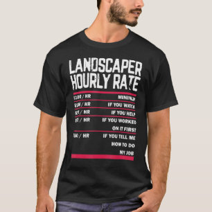 T-shirt Aménagement De La Pelouse Métrage De La Pelouse En
