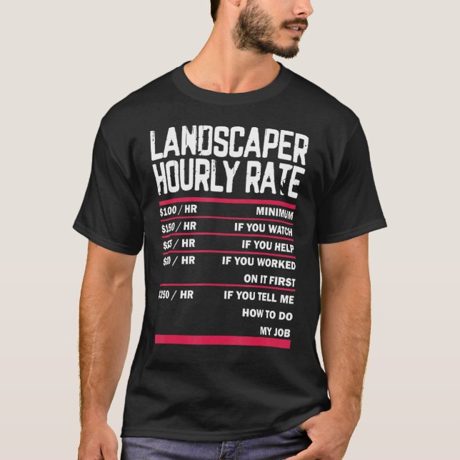 T-shirt Aménagement De La Pelouse Métrage De La Pelouse En (Devant)