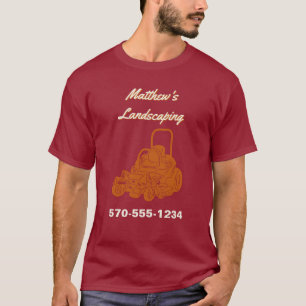 T-shirt Aménagement paysager tondeuse de pelouse entrepris