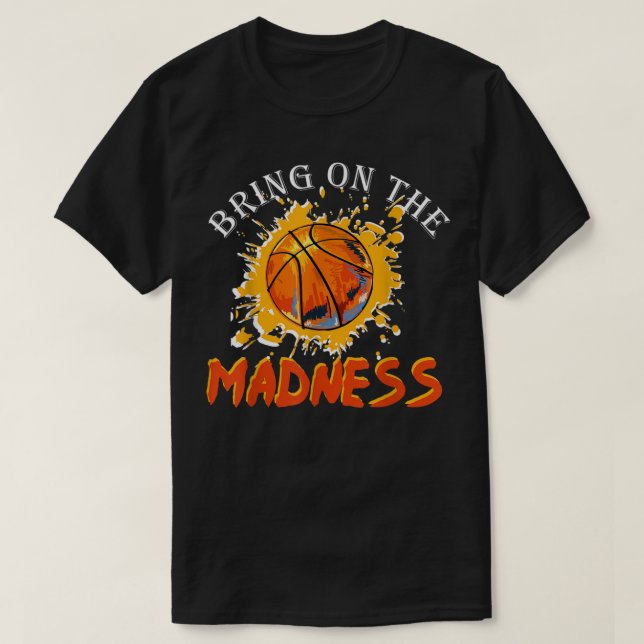 T-shirt Amène à la folie College Mars Basketball Madn (Design devant)