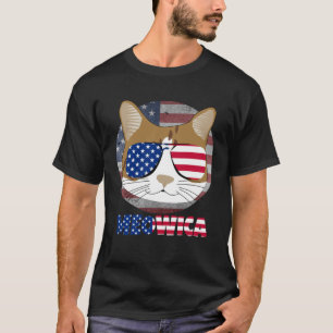 T-shirt Ameowica  Chat Américain Miaou Chaton Mignon