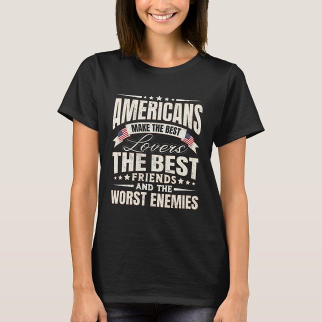 T-shirt America Best  Americans Men & Women (Devant)