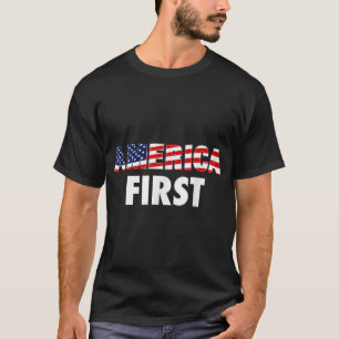 T-shirt America First USA Flag CloCompanies Business