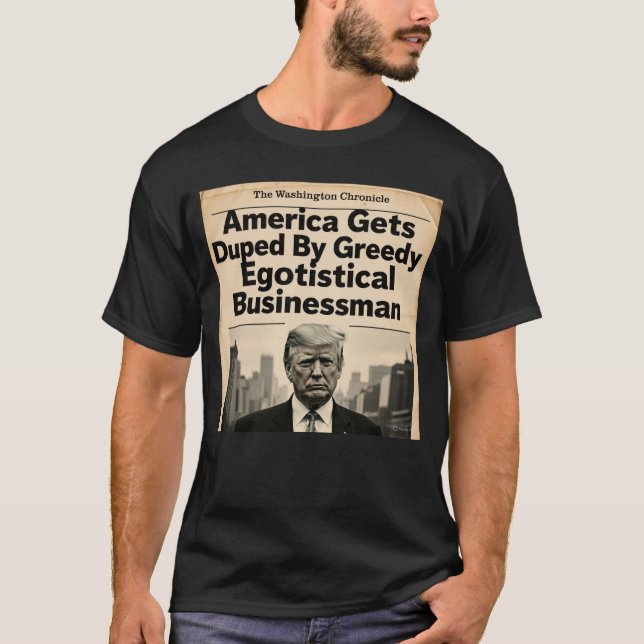 T-shirt America Gets Duped By Trump (Devant)