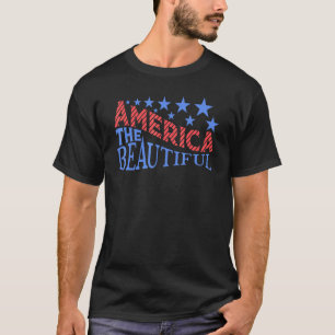 T-shirt America Independence Day Flag Star Belle