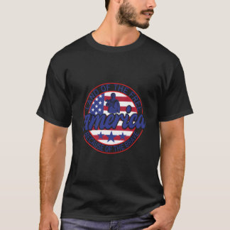 T-shirt America Land Of The Free Because Of Brave