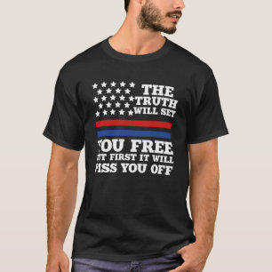 T-shirt America Patriotic La Vérité Vous Libérera 2