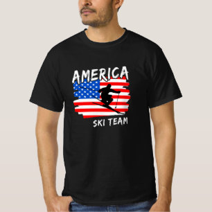 T-Shirt America Ski