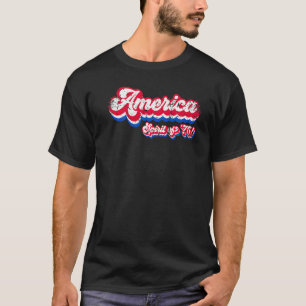 T-shirt America Spirit Of 1976 Quatrième Fierté Patriotiqu