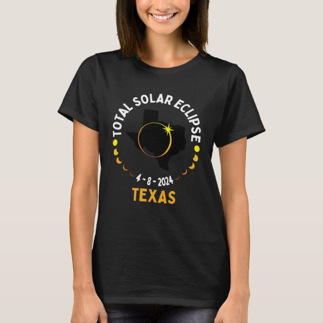 T-shirt America Totality 04 08 24 Total Solar Eclipse 2024 (Devant)