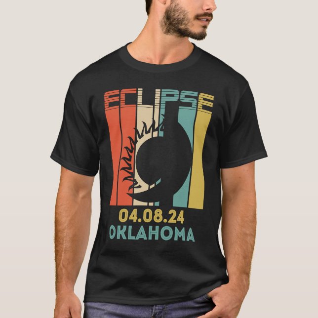 T-shirt America Totality Solar Eclipse Phases April 8 2024 (Devant)