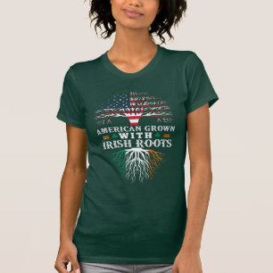 T-shirt AMÉRICAIN A grandi avec des racines IRLANDAISES !