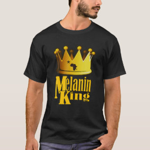 T-SHIRT AMÉRICAIN AFRICAIN ROI ANNIVERSAIRE HOMME MELANIN 