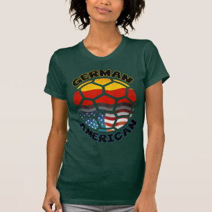 T-shirt américain allemand de fan de foot