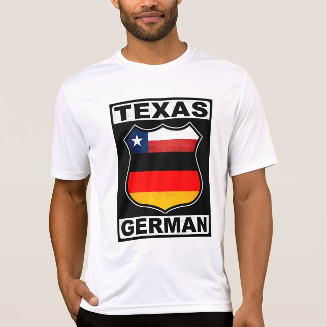 T-shirt Américain allemand du Texas (Devant)