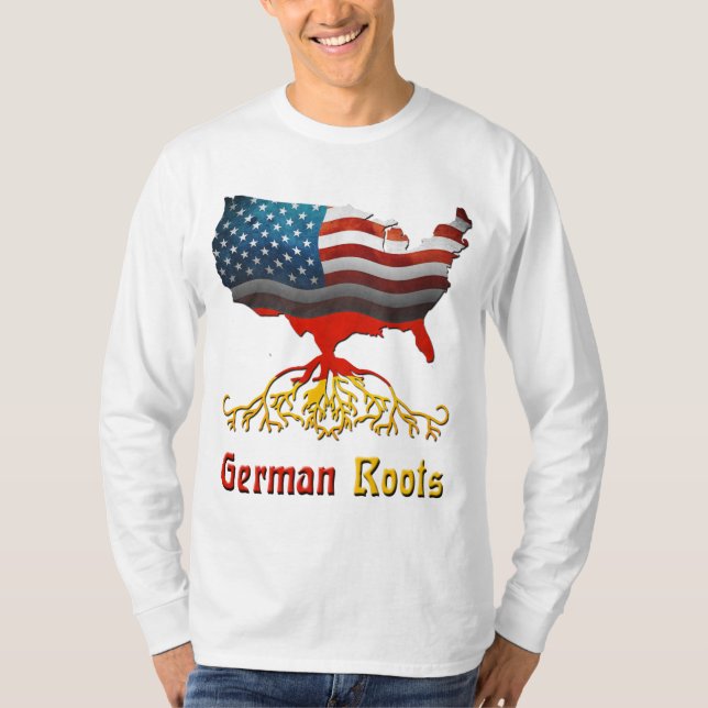 T-shirt américain allemand Roots (Devant)