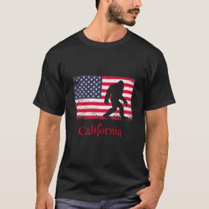 T-shirt Américain Bigfoot Californie