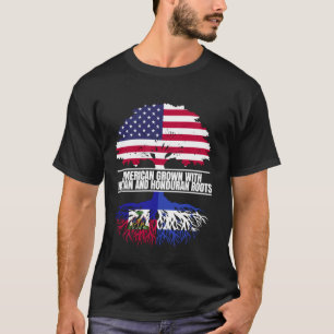 T-shirt Américain cultivé avec l'héritage du drapeau haïti