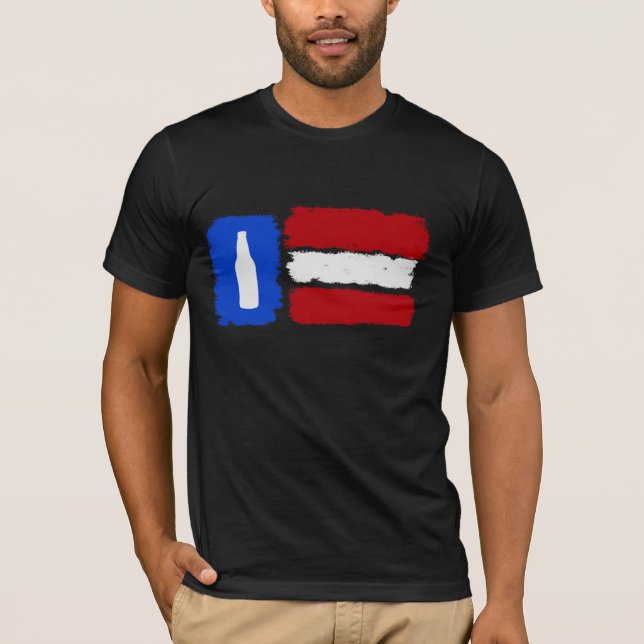 T-shirt américain de bière de métier (Devant)