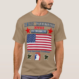 T-shirt américain de la fin de semaine de BiGG XVI