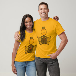 T-shirt américain de mélange de Poly-Coton de