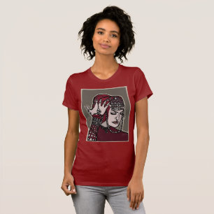T-shirt américain d'habillement de femme