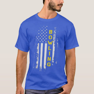 T-shirt américain Drapeau Bowling américain