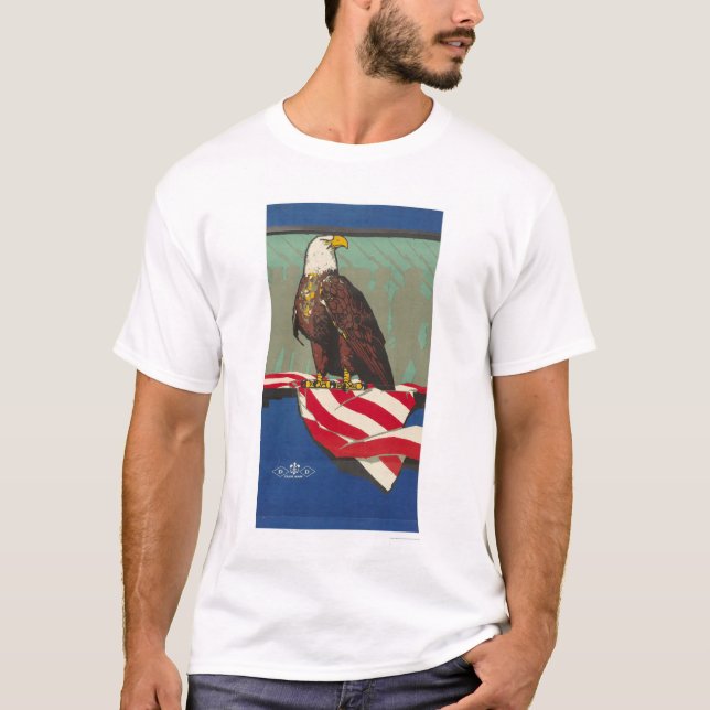 T-shirt Américain Eagle (Devant)