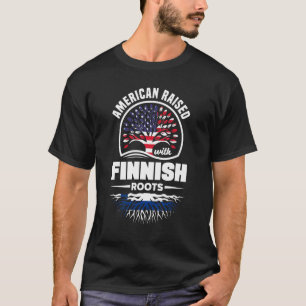 T-shirt Américain Élevé Avec Des Racines Finlandaises Finl