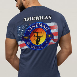 T-SHIRT AMÉRICAIN / FLORIDE (N'IMPORTE QUEL ÉTAT) LINEMAN
