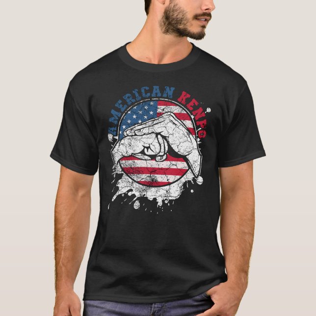 T-shirt Américain Kenpo Karate Entraînement Propriétaires  (Devant)